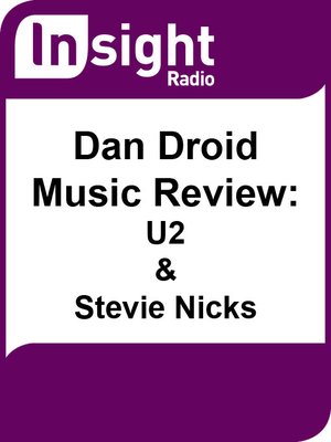cover image of Dan Droid Music Review: U2 and Stevie Nicks